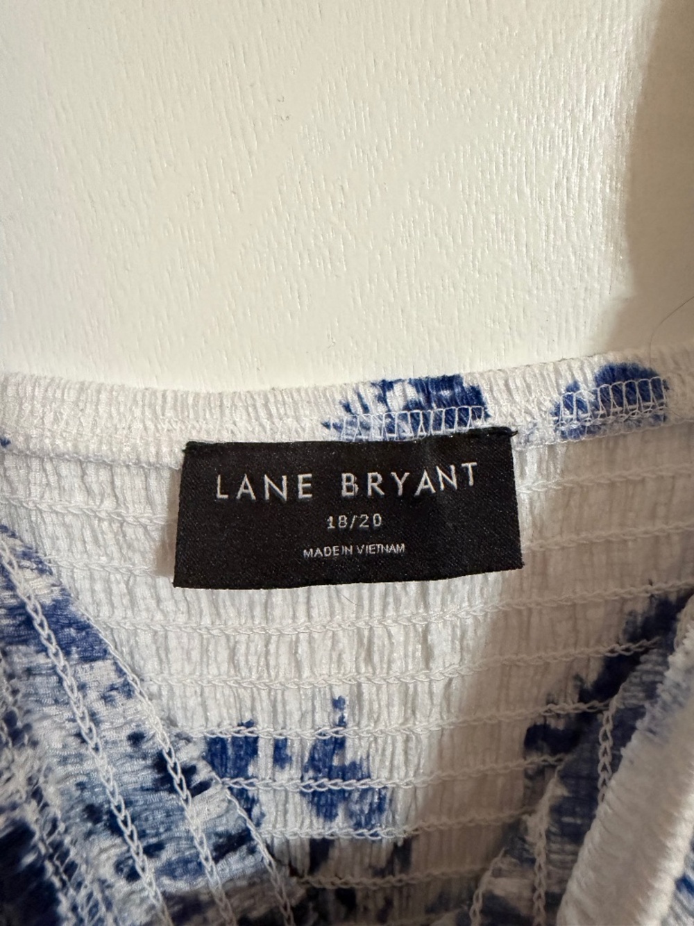 Lane Bryant 18/20 Blue and white sleeveless maxi dress - Picture 3 of 4